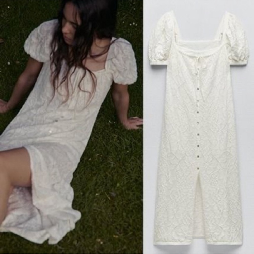 ZARA JACQUARD KNIT DRESS